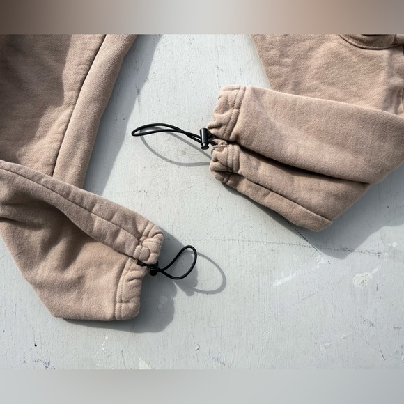 Men's YoungLA Joggers Beige Cargo Solid S City Street Gym Casual Athleisure - Picture 7 of 12